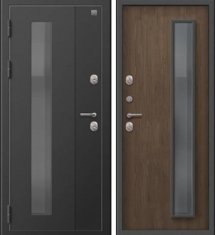 Фото Дверь Термо-800 Пепельный Муар - Миндаль DIS007359